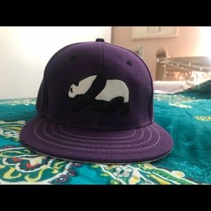 Grassroots California Purple Panda Fitted Hat
